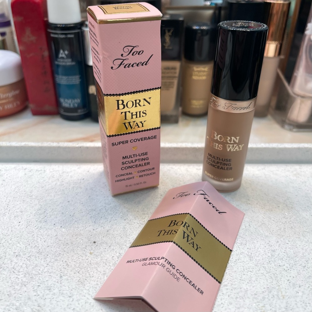 Too Faced ~ ‘15 WARM BEIGE’ Multi-Use Sculpting Concealer ~ Full Size ~ NIB - Picture 3 of 16